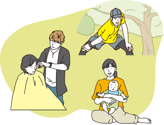 理美容師資格の取得 イラスト